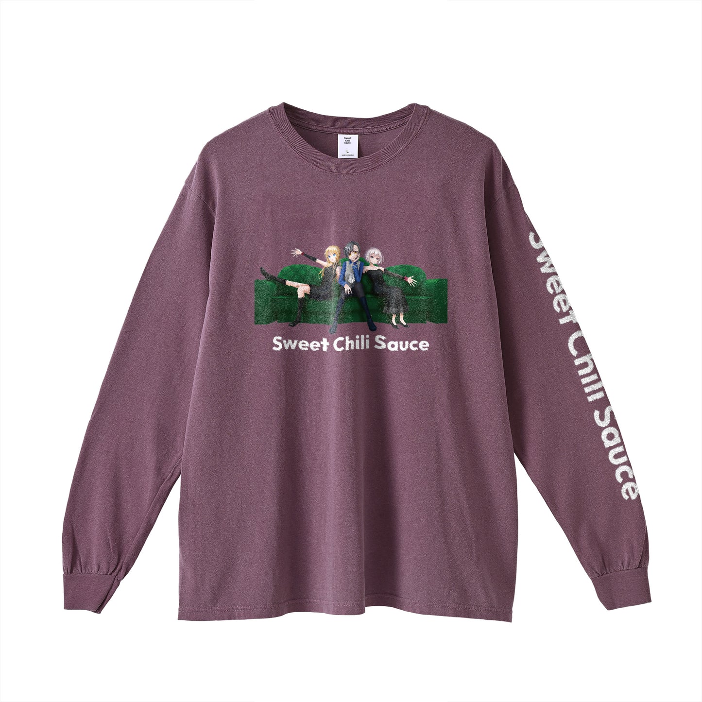 Sweet Chili Sauce 花になって ロングスリーブTシャツ
